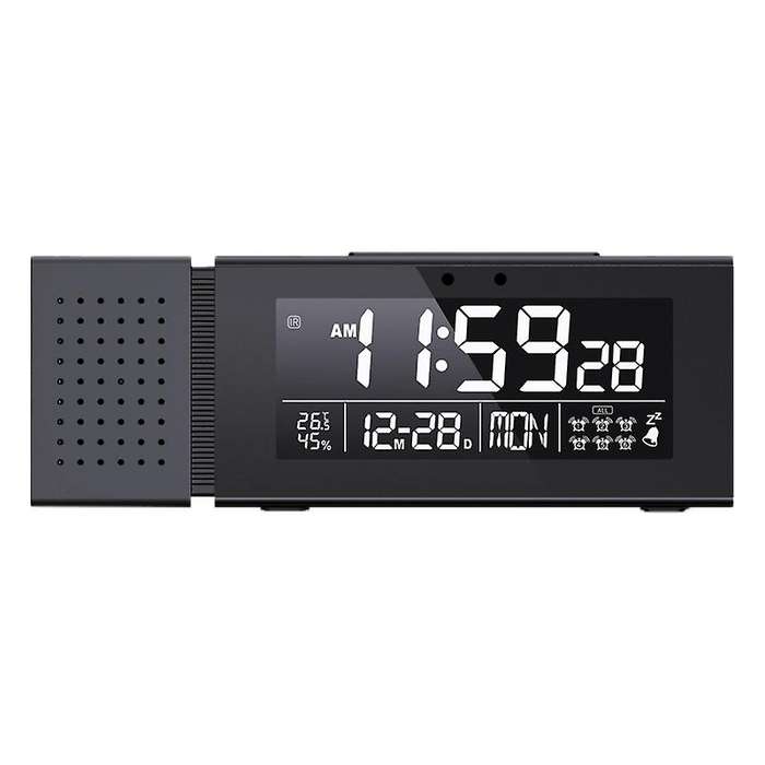 Multifunctional Alarm Clock Sound and Light Alarm Digital Clock Household Night Light IR Human Body
