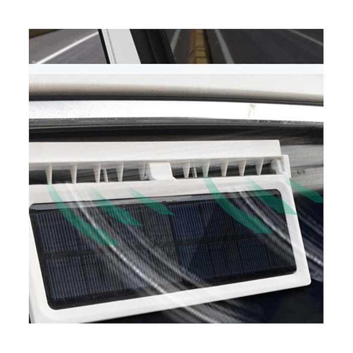 Multifunctional Car Ventilation Fan Car Fan Wireless Solar Charging Fan Portable Compact Radiator,bl