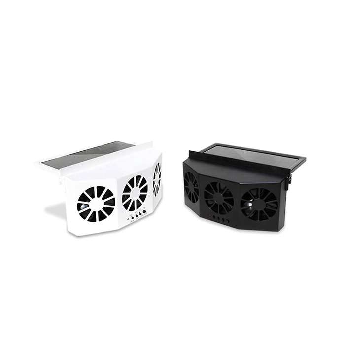 Multifunctional Car Ventilation Fan Car Fan Wireless Solar Charging Fan Portable Compact Radiator,bl