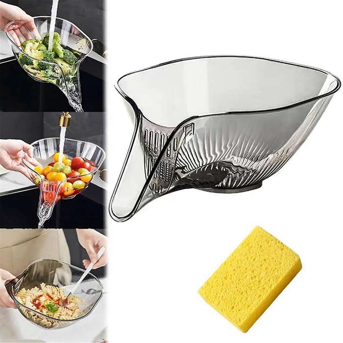 Multi-functional Drain Basket, Drainage Basket Funnel, Kitchen Plastic Drainer Food Basket, Plastic