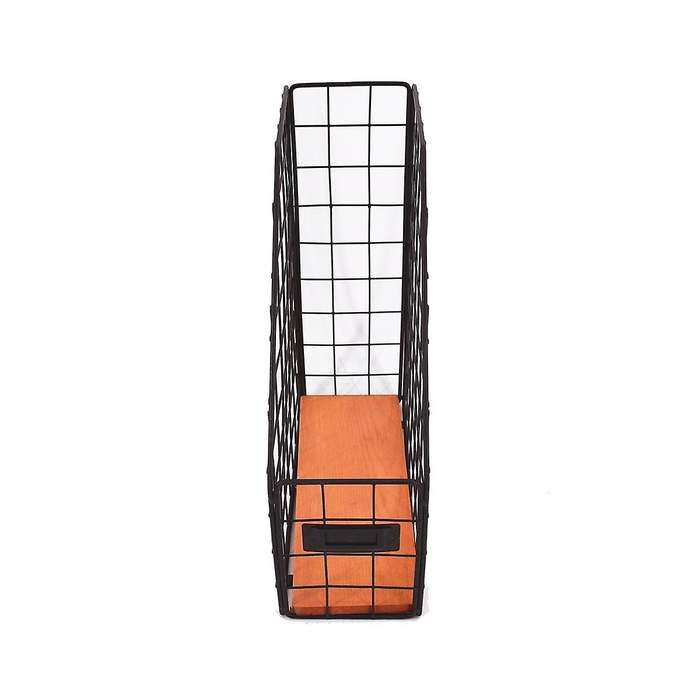 Multifunctional Office Desktop Oblique File Storage Rack Wrought Iron Storage