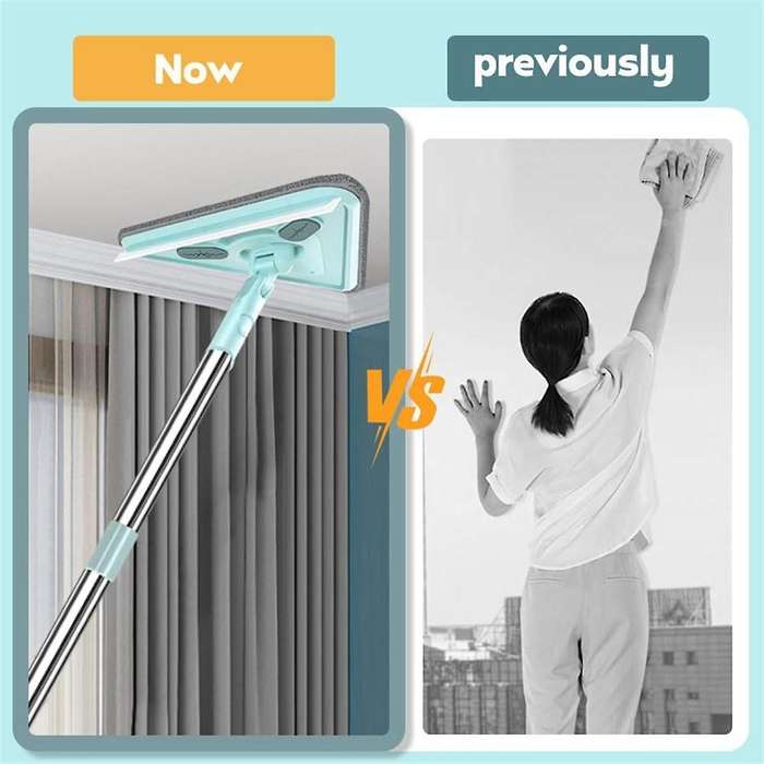 Multifunctional Mop, 360 Rotatable and Adjustable Cleaning Mop, Wet and Dry Triangle,