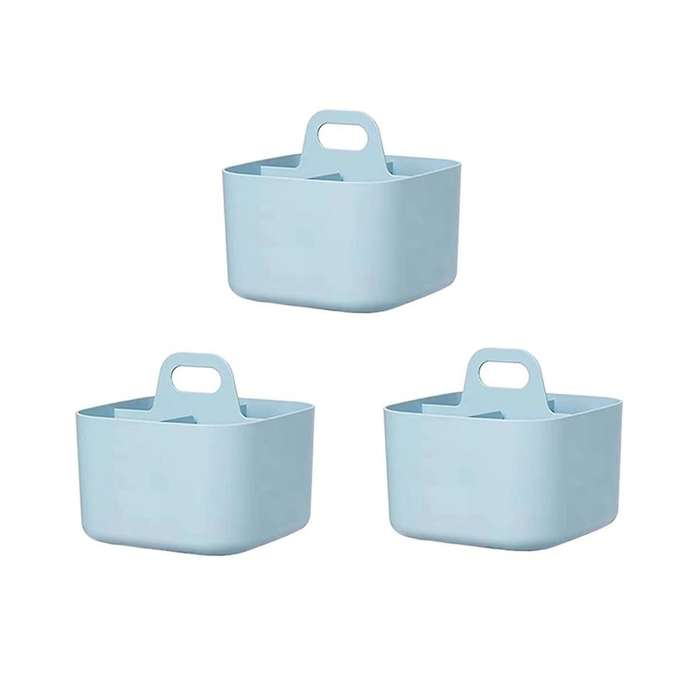 Multipurpose Organizer - Stackable Plastic with Handle Cleaning Craft Tote, Desk Cleaning