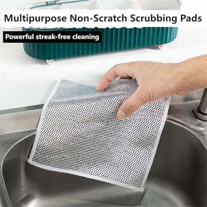 Multipurpose Dishwashing Rags for Wet and Dry, Non-Scratch Scrubbing Dishcloth Rags