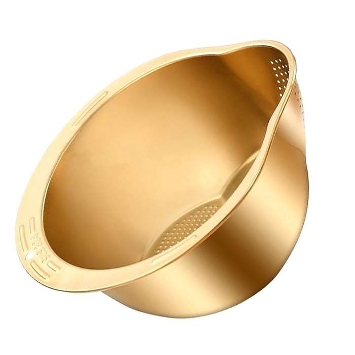 Multi-Use Basin Rice Washing Bowl Vegetable Washer Metal Colander Stainless Steel Vegetable Strainer