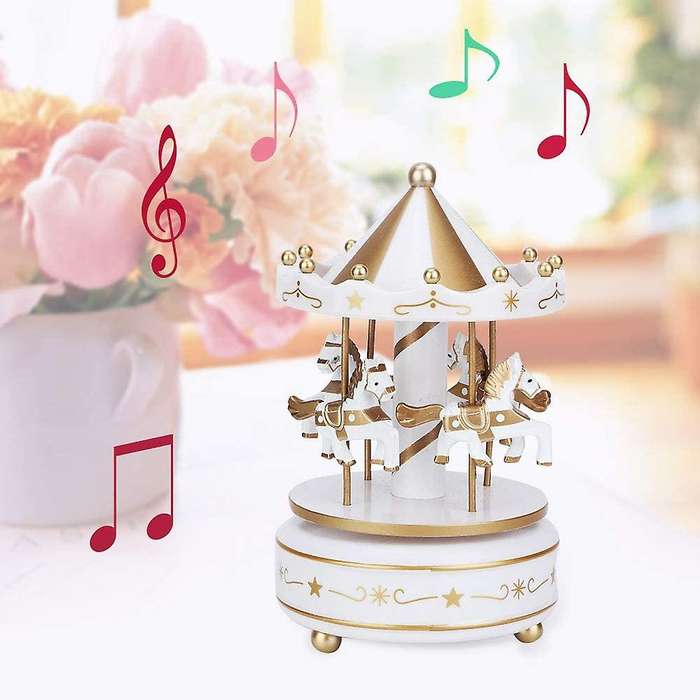Music Box Merry Go Round Music Box Room Decorations Rotatable Wind Up Music Box Best Gifts Gift For
