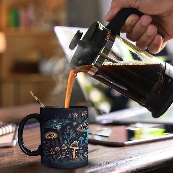 Mushroom Tea Mug 3d Mushrooms Coffee Cups Color Changing Tea Milk Water Cup Birthday Gifts for Women