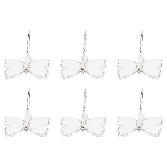Napkin Rings Set Of 6 Serviette Buckle Holder Handmade Decorations for Easter, Family Gathering(sil