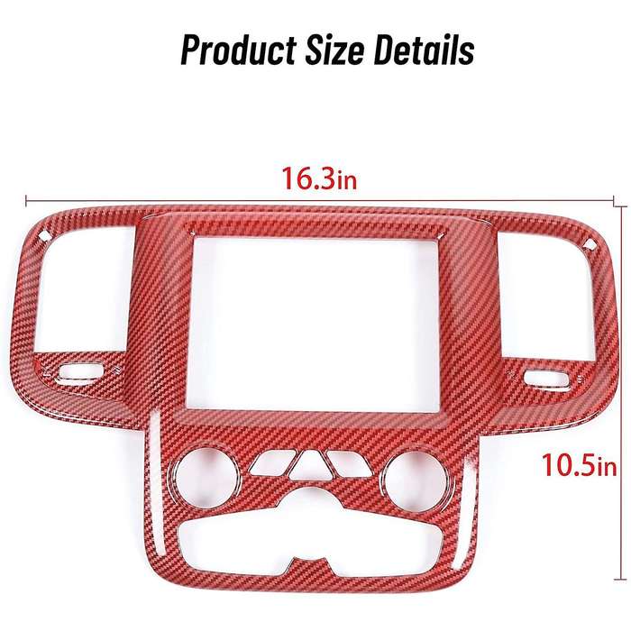 Navigation Panel Screen Dash Board Air Conditioning Vent Trim Cover for RAM 2011-2018 Accessories,Re