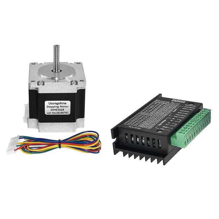 Nema 23 23hs5628 57 Motor 2.8a with Tb6600 Driver Nema17 23 for Cnc and 3d Printer Part Parts(6.35m