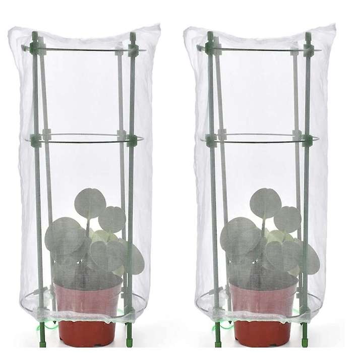 Netting Mesh with Drawstring ,garden Bug Netting Plant Cover for Protect Plant Flower From Insect