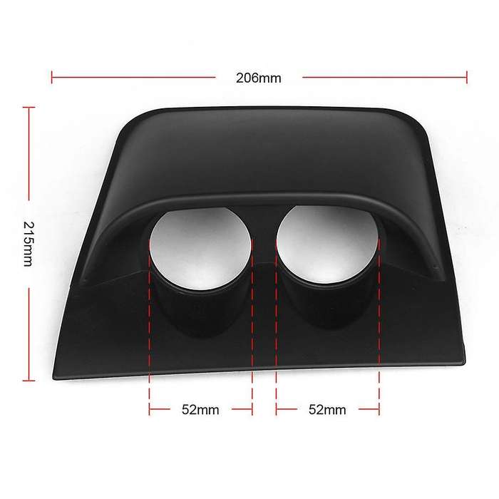 New 2inch 52mm Car Dual Dash Gauge Meter Pod 2 Hole Dashboard Mount Holder Black