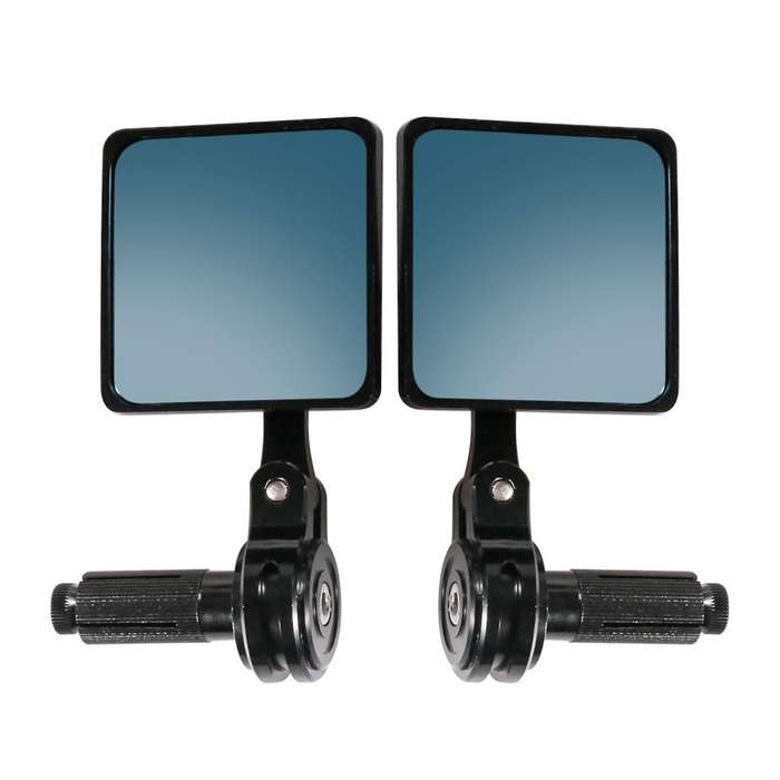 New 7/8 22mm Universal 1 Pair CNC Motorcycle Handlebar Reflector Rear View Mirror Bar End Rearview R