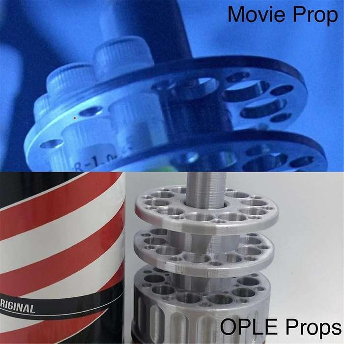 New Barbasol Dennis Nedry Movie Dinosaur Tube Jar Canister Decoration Prop Desktop Ornament-A