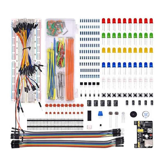 New Breadboard Set Electronics Component DIY Kit with Plastic Box for R3 Component Package