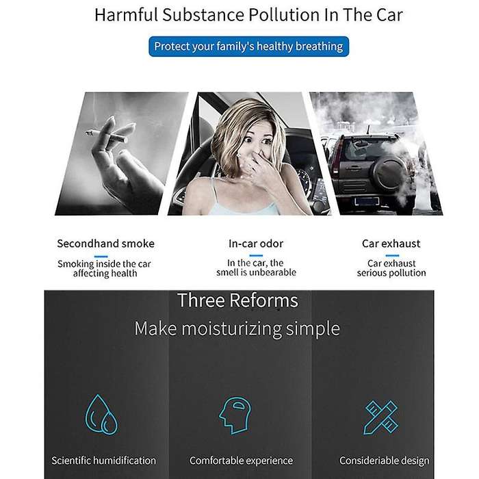 New Car Air Humidifier Mini Car Aromatherapy Humidifier Spray Home Silent Desktop Portable USB Air P