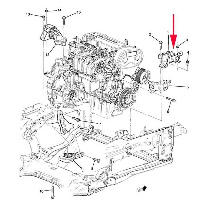 New Engine Motor Mount Support Shock Bracket for Sonic Aveo 2012 Up 95133816 95161259 95970474