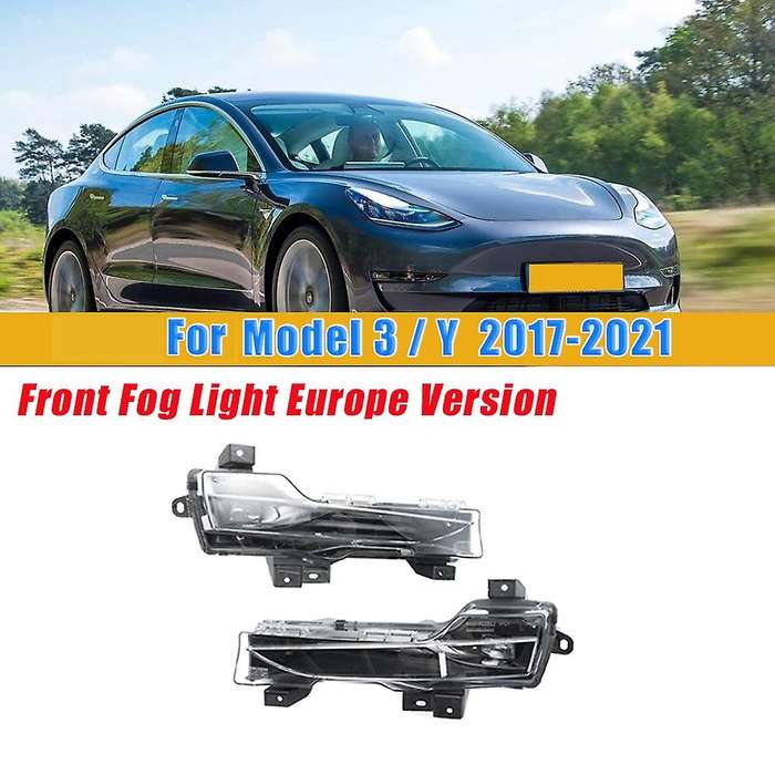 New Right for 2017 18 19 20 2021 / Y Car Front Fog Light Driving Lamp Led Drl No Europe Version
