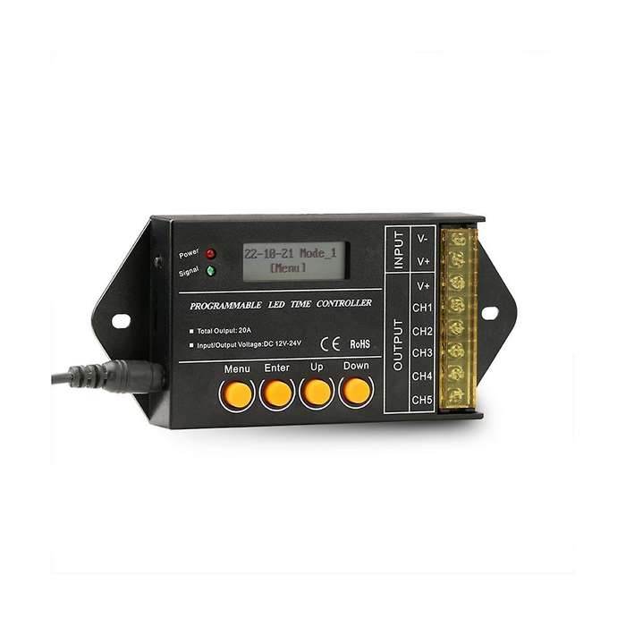 New Tc420- Mini Timer Program Controller for 5ch Light, 20a Total Output Max.