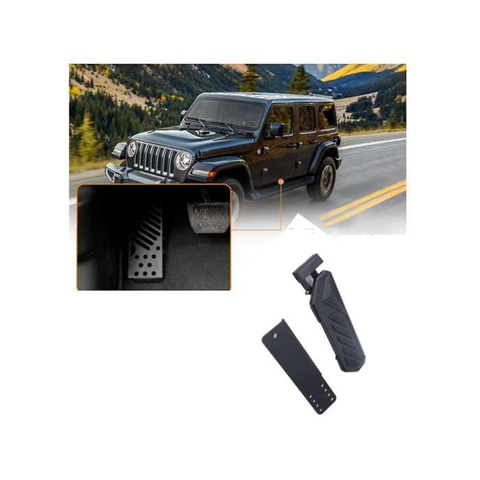 New Upgraded Car Brake Pedal Left Side 4xe Footrest Kick Panel for Jl Wrangler Jt 2018-2023