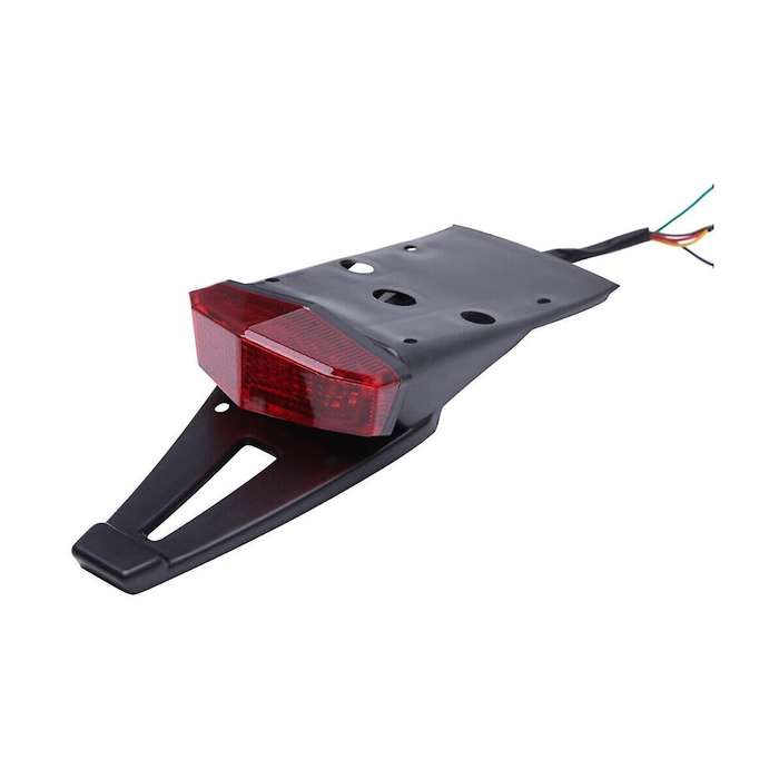 New Wd 12vled Rear Tail Light for Motorbikes Off-road Retrofit Licence Plate Light with Red