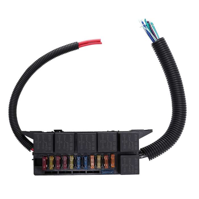 New with Wiring Harness 11 Way Holder Relay Box Relays Waterproof Connectors for Car Accessories