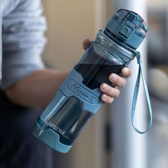 NEWB. 1000ML Portable Large-Capacity Anti-Fall High-Temperature Resistant Fitness Sports Bottle Spor