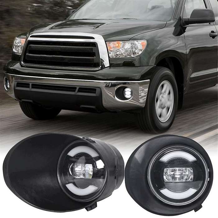 Newest 45w LED Fog Lights with Hole DRL for 2007-2013 Sequoia 08-11 Driving Lamps Assembly Fog Lamp