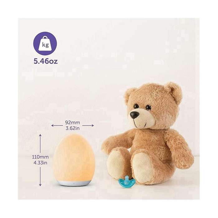 Night Light , Baby Night Light with Dimming Function, Rechargeable Night Light with 1 Hour Timer &
