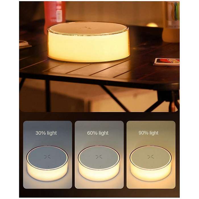 Night Light Atmosphere Light Multifunctional Mobile Wireless Charging Home Decor Lights White