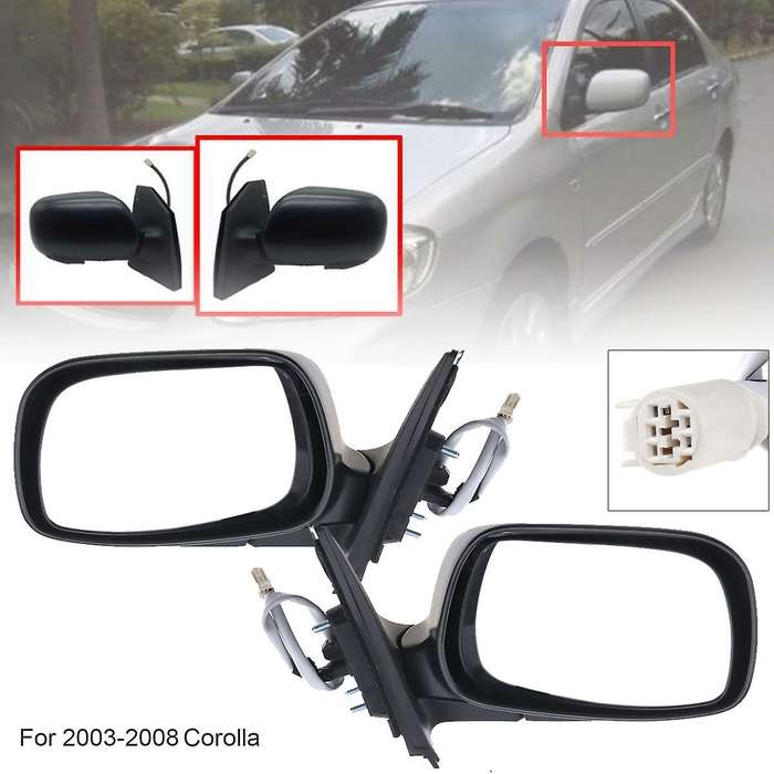 Non-Folding Car Door Wing Side Mirror Rearview Mirror for CE/LE S Sport Sedan 4-Door 2003-2008, Righ