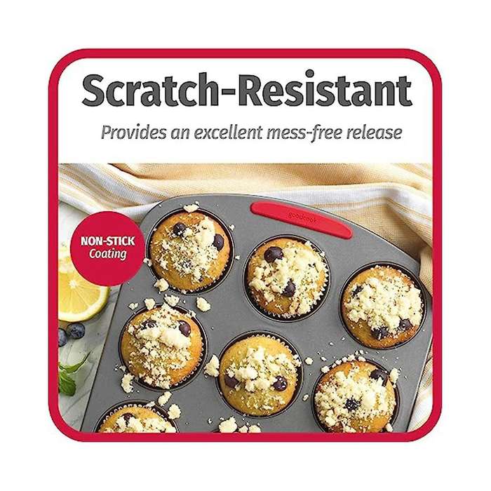 Non-stick Steel Cupcake and Muffin Pan Home Oven High Temperature Non-stick Silicone Handle Carbon