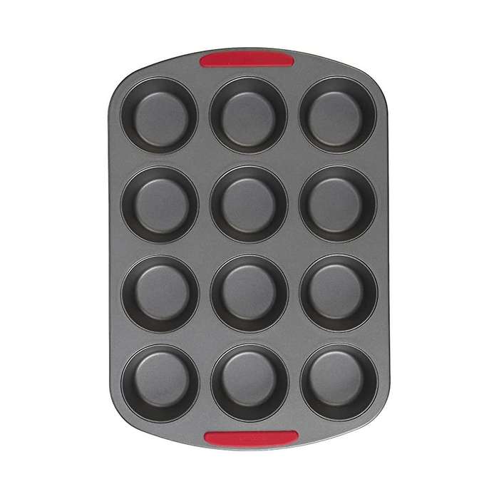 Non-stick Steel Cupcake and Muffin Pan Home Oven High Temperature Non-stick Silicone Handle Carbon