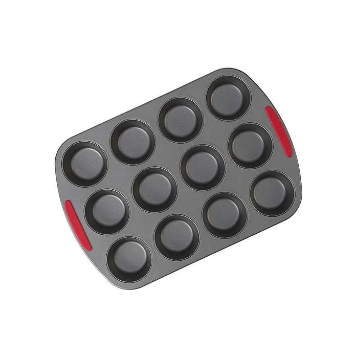 Non-stick Steel Cupcake and Muffin Pan Home Oven High Temperature Non-stick Silicone Handle Carbon