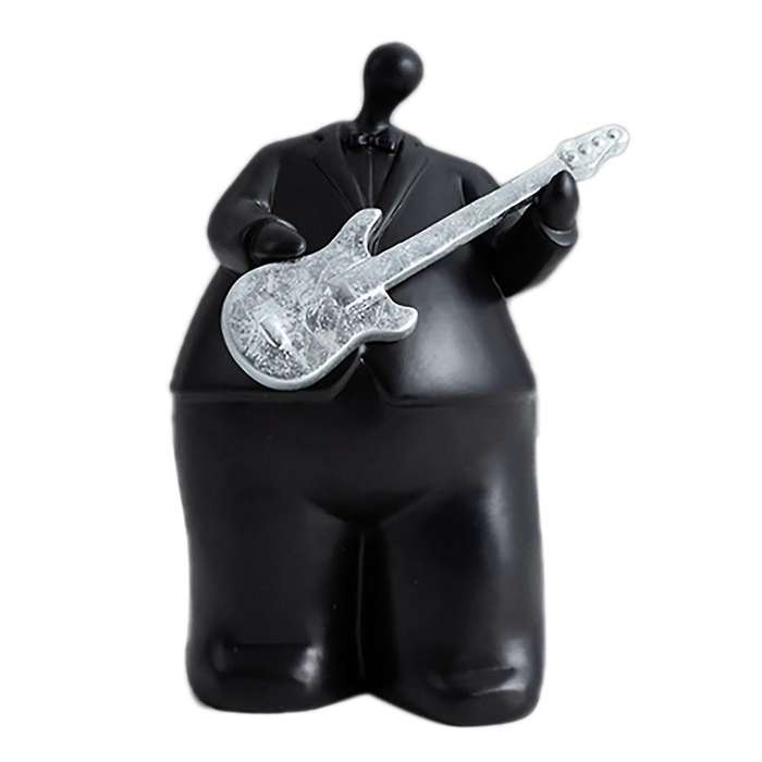 Nordic Abstract Characters Black Living Room Office Decoration Musician Statue Sculpture A