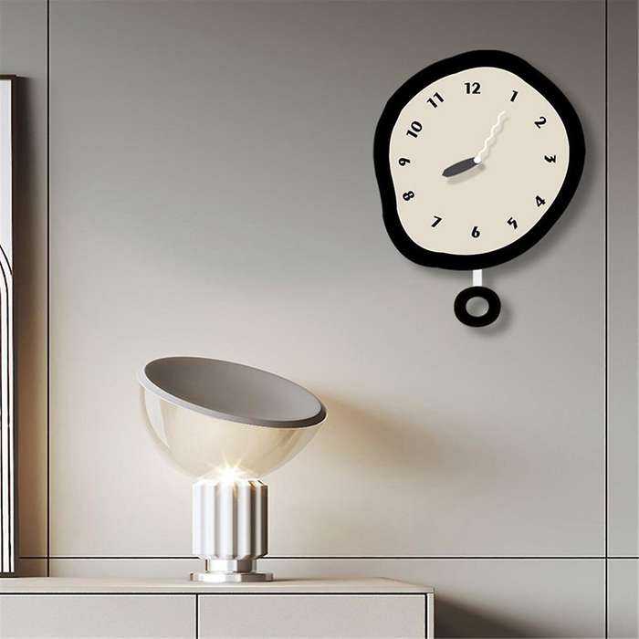 Nordic Minimalist Silent Wall Clock Simple Living Room Decoration Restaurant Wall Clock Art Personal