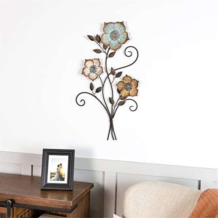 Nordic Luxury Wrought Iron Wall Decorations Bedroom Living Room Wall Sofa Background Wall Pendant C