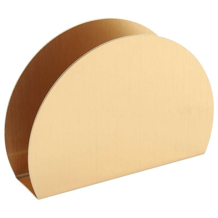 Nordic Home and Wedding Decoration Table Napkin Holder Rack Gold Plated Stainless Steel Storage Towe