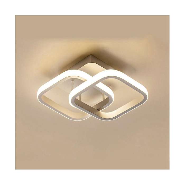 Nordic Style Acrylic Chandelier Modern Led Ceiling Light White Ceiling Lamp for Bedroom, Kitchen, Co