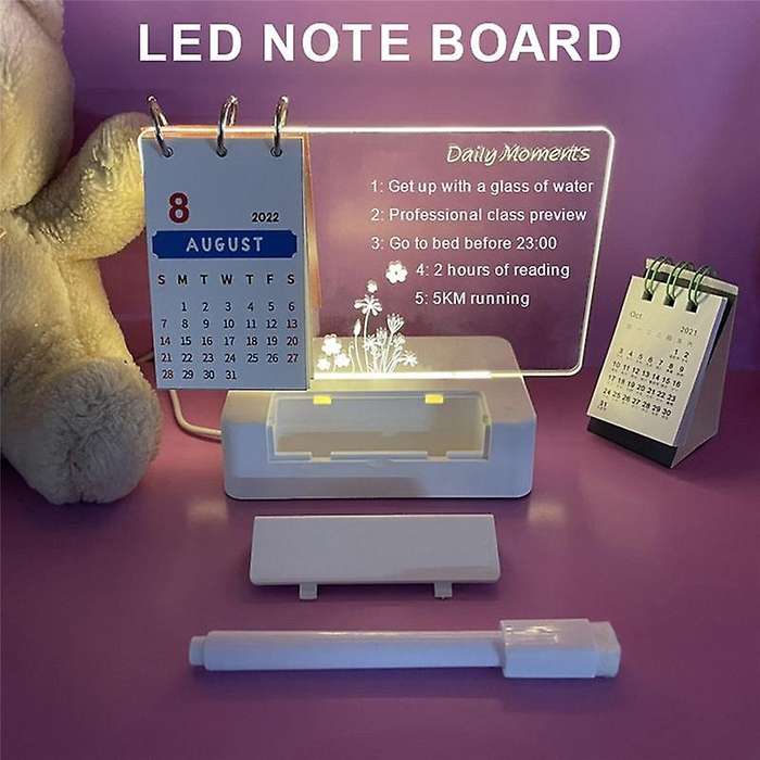 Note Board Creative LED Night Light USB Message Board Holiday Light
