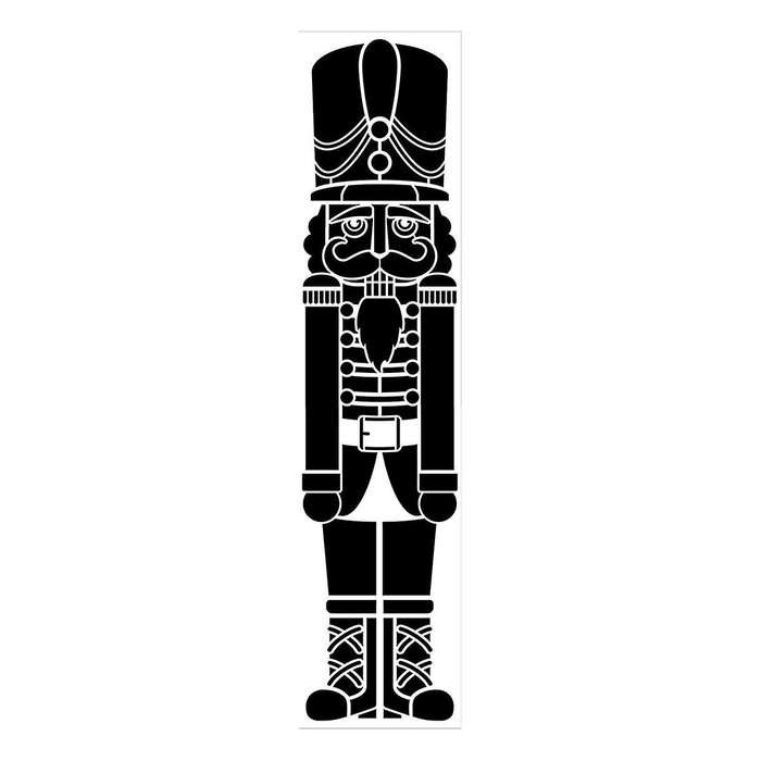 Nutcracker Tall Porch Sign Stencil Craft Diy Christmas Home Decor Yard Art Paint Reversible Wood