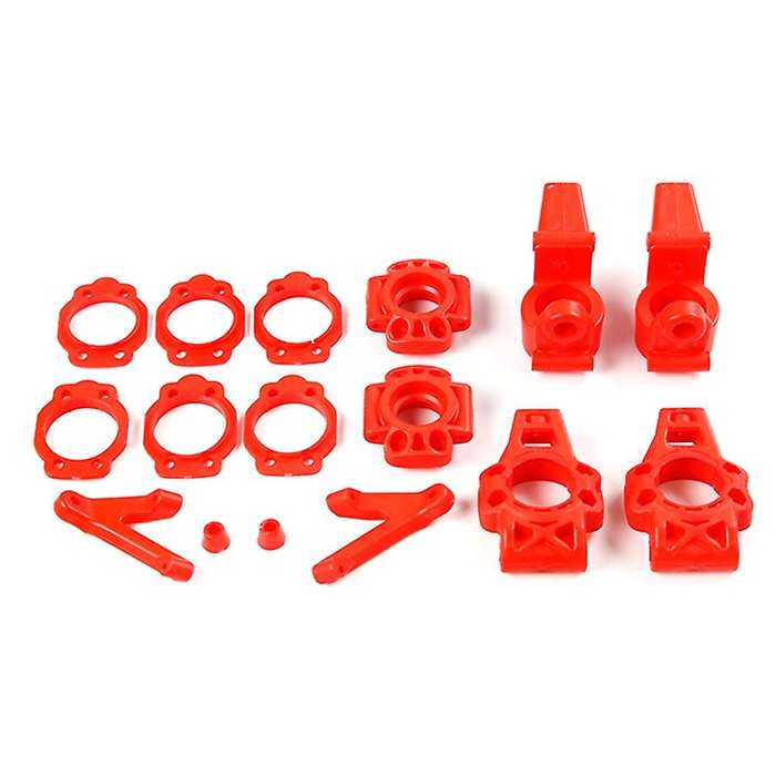 Nylon Front and Rear Wheel Bearing Seat Kit for 1/5 BAHA ROVAN KM BAJA 5B 5T 5SC Toys Car Parts-Red
