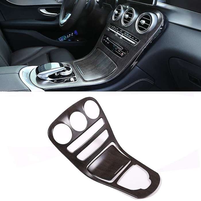 Oak Wood Car Central Control Panel Cover Decorative Frame for C Class W205 Glc-class X253 2015-2018