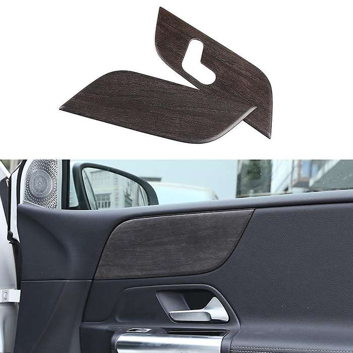 Oak Wood Grain Interior Car Door Panel Handle Trim Cover for GLA//B Class 2020 2Pcs Car Decoration