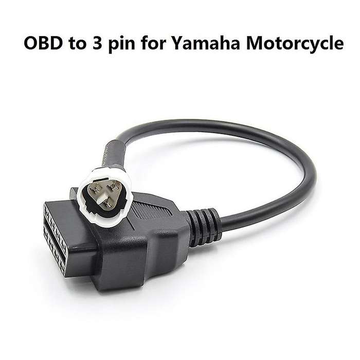 OBD Motorcycle Cable for Yamaha 3 Pin Plug Cable Diagnostic Cable 3Pin to OBD2 16 Pin Adapter