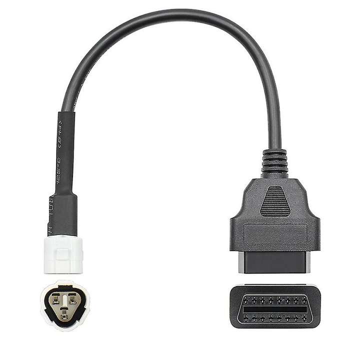 OBD Motorcycle Cable for Yamaha 3 Pin Plug Cable Diagnostic Cable 3Pin to OBD2 16 Pin Adapter