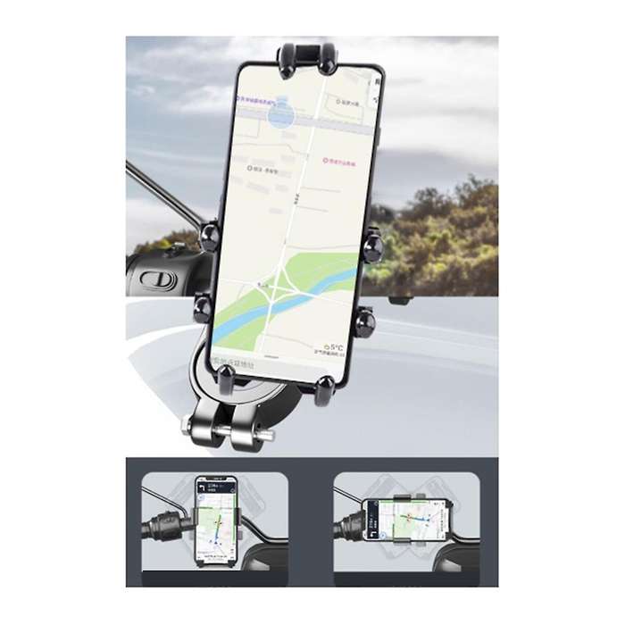 Octopus Phone Bracket for Motorcycle Bicycle Mount 360 Adjustable Phone Navigation Holder Rear View