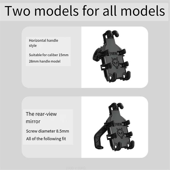 Octopus Phone Mount for Motorcycle Bicycle Mount 360 Adjustable Phone Holder Rear View Mirror Holder