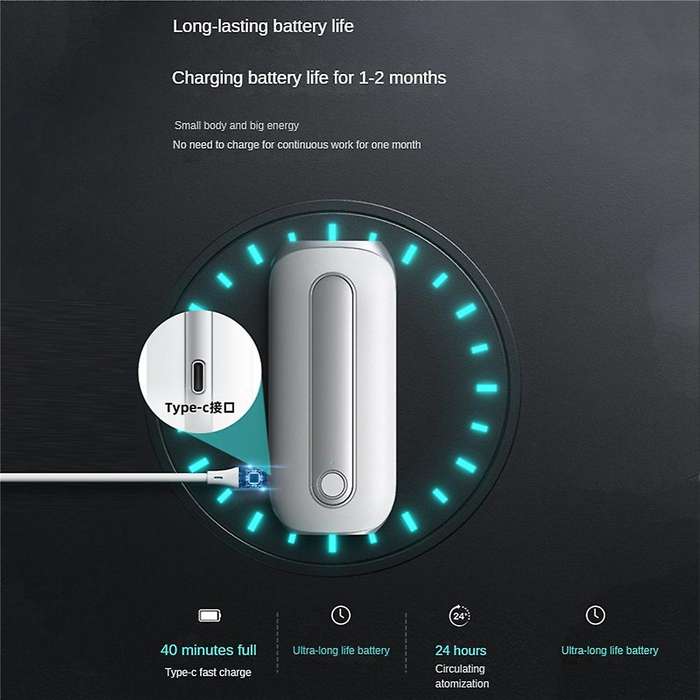 Oil Diffuser Electric Diffuser Oil Diffuser Wall-mounted Big Battery 4 Modes Purifier