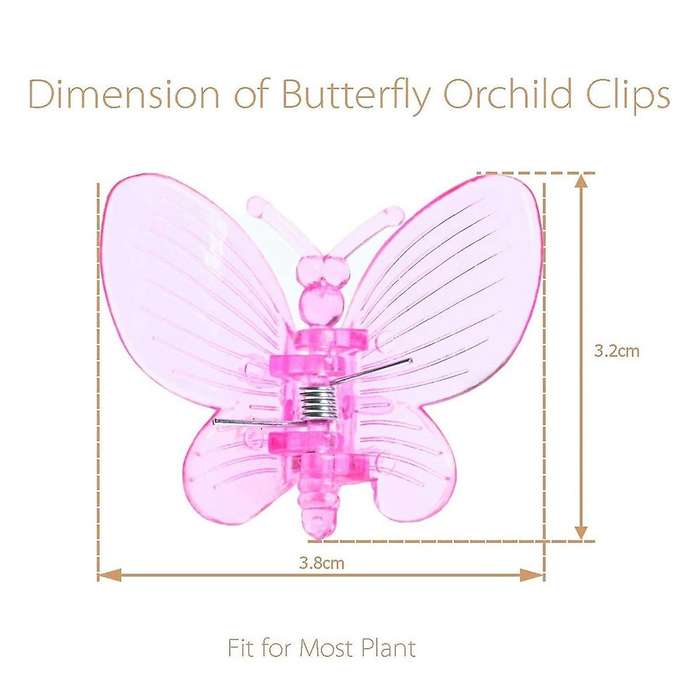 Orchid Clips 30Pcs Butterfly Plant Clips Orchid Support Clips Vine Clips Plant Clips for Support Flo